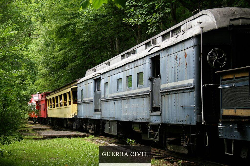 Tren y autobús combinado